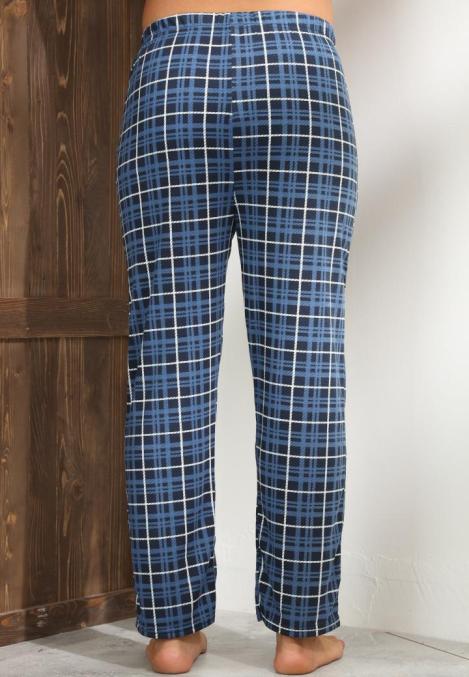 Pantaloni de Pijama ,Barbati,Culoare Bleumarin cu Alb ,Engros